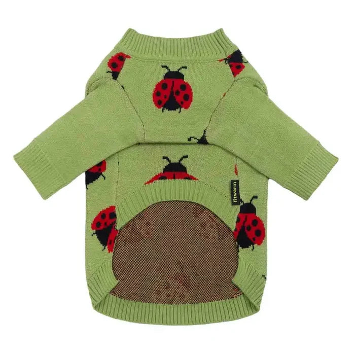 Ladybug Dog Sweater