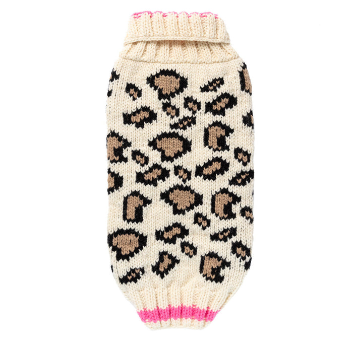 Leopard Print Dog Sweater