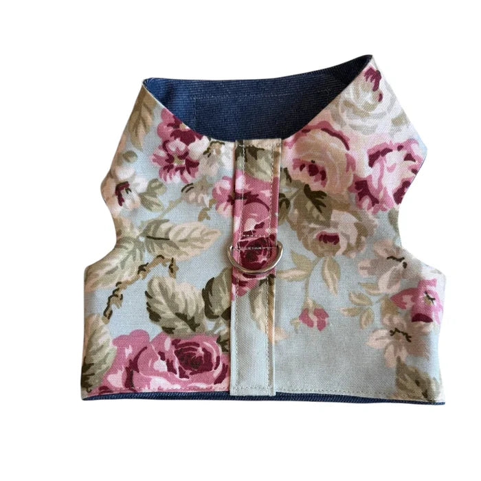 Luxury Floral Harness in Blue