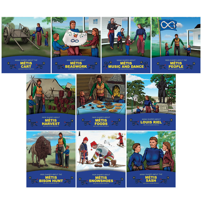 Mama Shares About and Papa Shares About. Métis Set (10 books)
