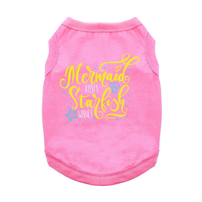 Mermaid Kisses Starfish Wishes Shirt - Carnation Pink