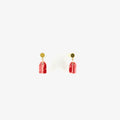 Mini slate stud - gold - 1