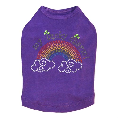 My Lucky Charm Rhinestone Dog Tank - Many Colors - Posh Puppy Boutique