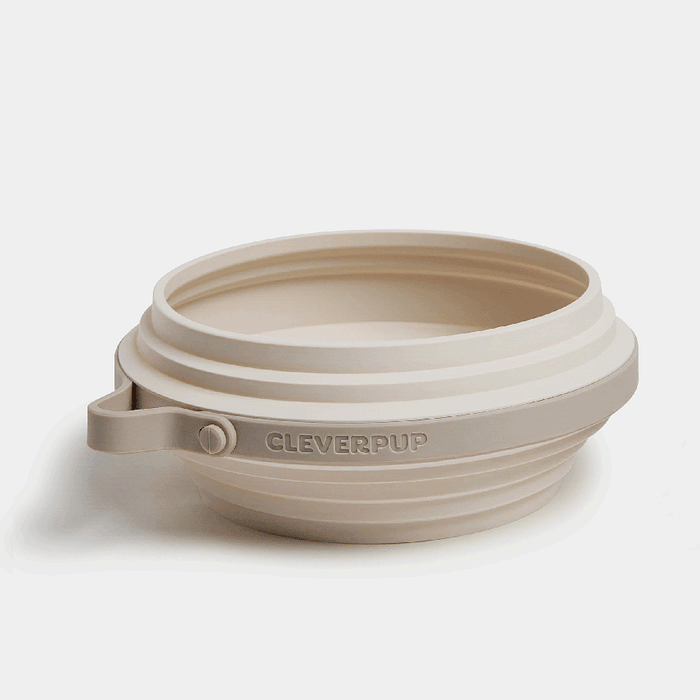 Nomad Collapsible Dog Bowl in Sand