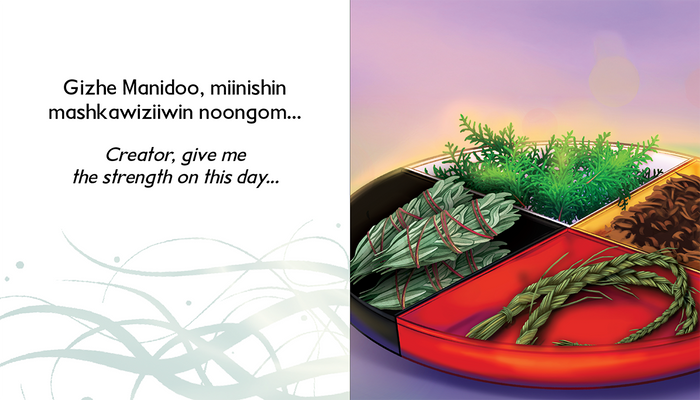 Nookwezigewing anami'aawin / Smudging Prayer (Anishinaabemowin and English)