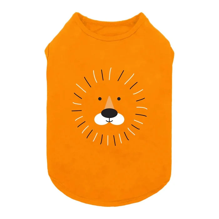 Orange Lion Shirt - Posh Puppy Boutique