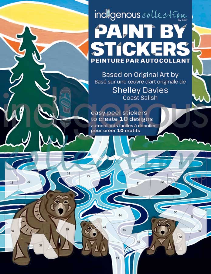Paint by Stickers / Peinture par autocollant. Shelley Davies.