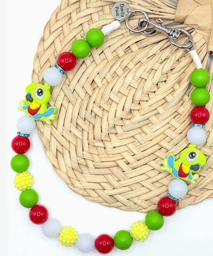 Parrot Pawty Beaded Collar