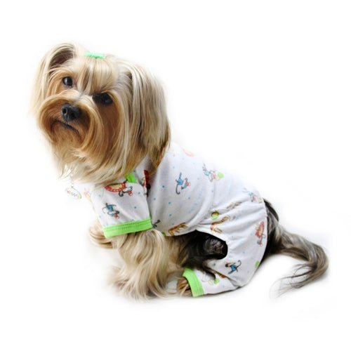 Party Animals Knit Cotton Pajamas - Posh Puppy Boutique