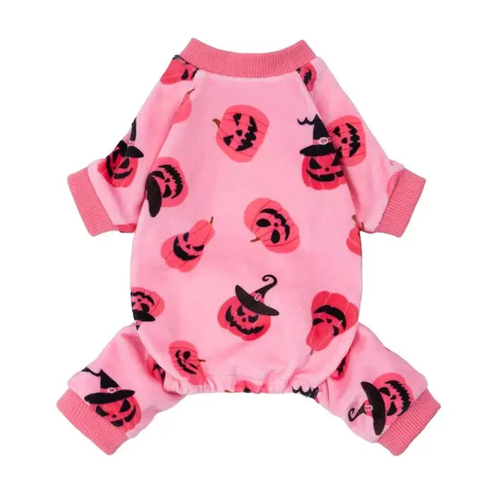 Pink Pumpkin Dog Pajamas