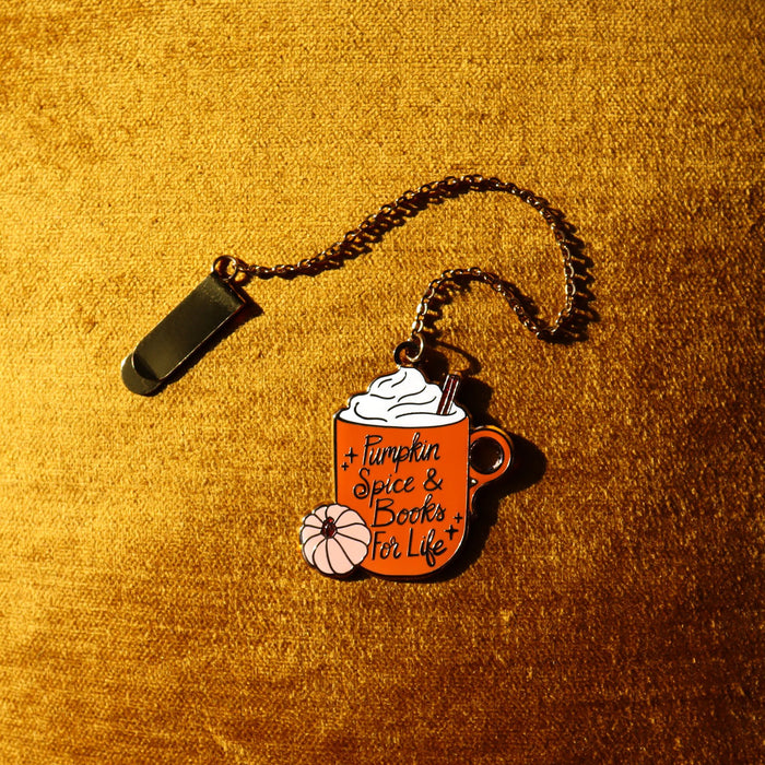Pumpkin Spice Latte Enamel Bookmark - 2