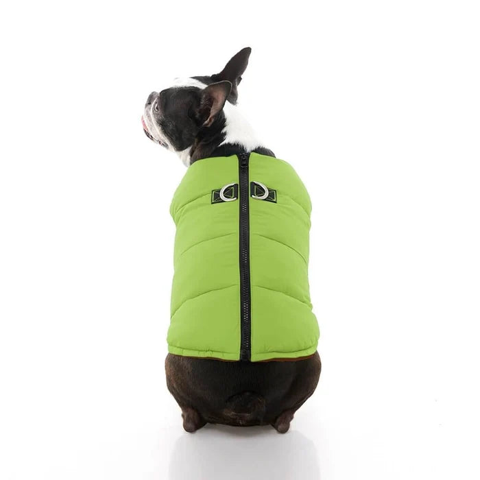 Rain Repellant Padded Vest - Green