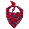 Red Plaid II Tie Bandana - Posh Puppy Boutique