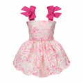 Ruffle Floral Embroidered Dog Dress