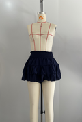 Ruffle Waist Stretch Shorts
