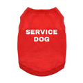Service Dog Dog Shirt - Flame Scarlet Red