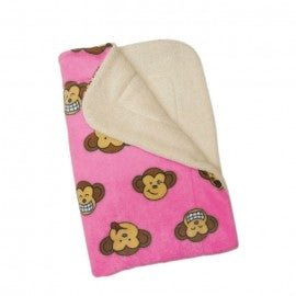 Silly Monkey Fleece Hooded Pajamas - Pink - Posh Puppy Boutique