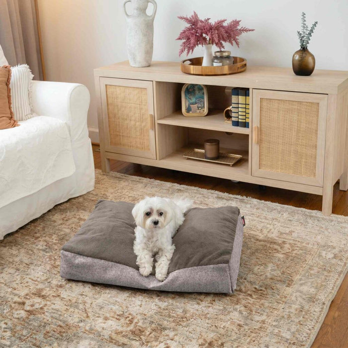 Slumber Spot Velvet Rectangle Dog Bed – Reversible & Washable