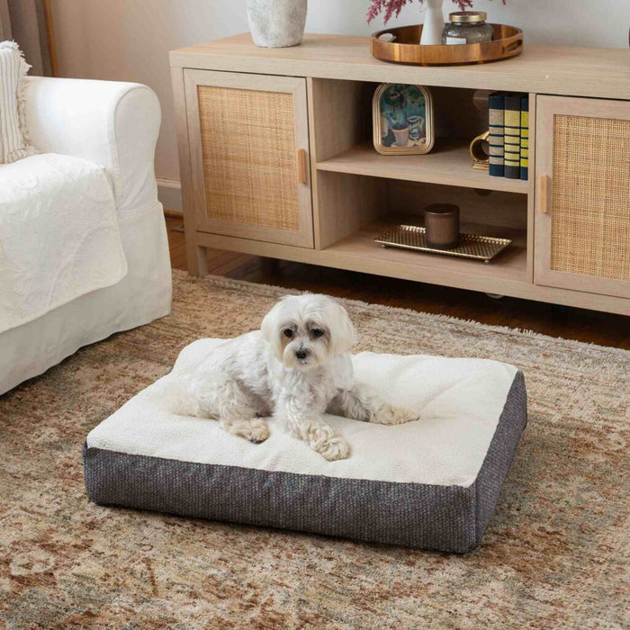 Slumber Spot Velvet Rectangle Dog Bed – Reversible & Washable