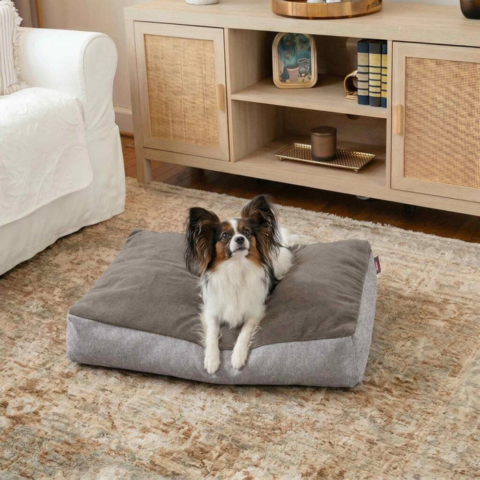 Slumber Spot Velvet Rectangle Dog Bed – Reversible & Washable