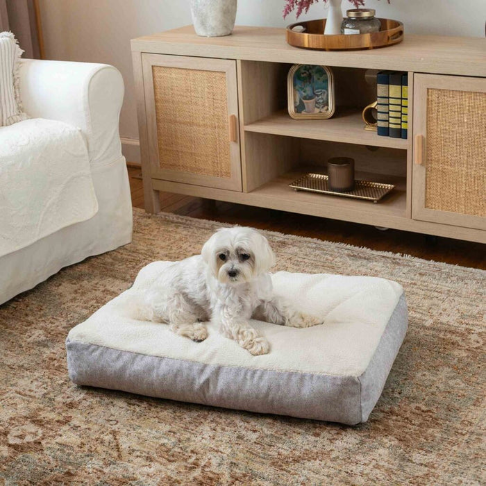 Slumber Spot Velvet Rectangle Dog Bed – Reversible & Washable