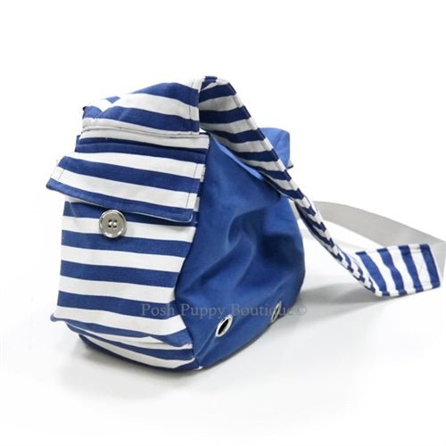 Soft Sling Bag Carrier - Blue - Posh Puppy Boutique