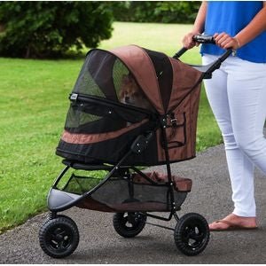 Special Edition NO - ZIP Pet Stroller in Chocolate - Posh Puppy Boutique