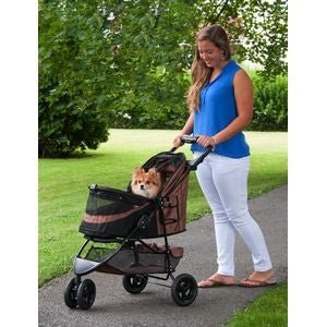 Special Edition NO - ZIP Pet Stroller in Chocolate - Posh Puppy Boutique