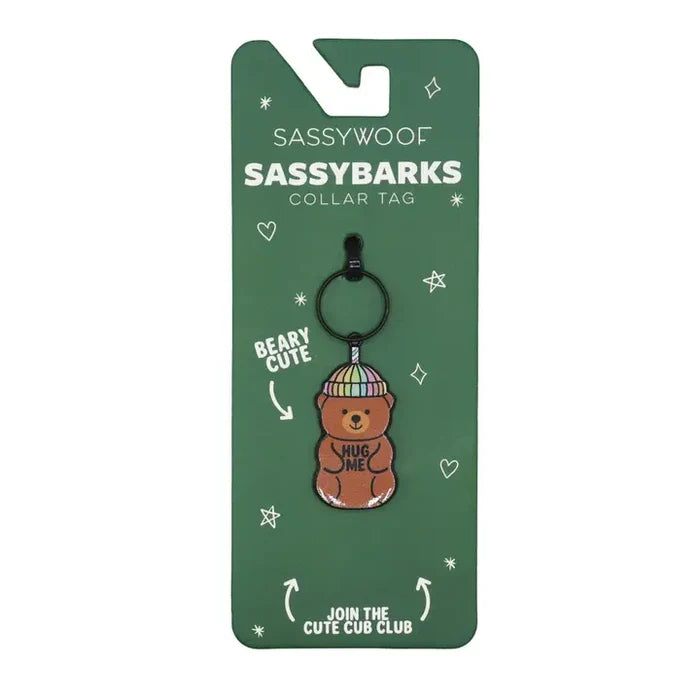 Starbarks Hug Me Bear Cup Collar Charm
