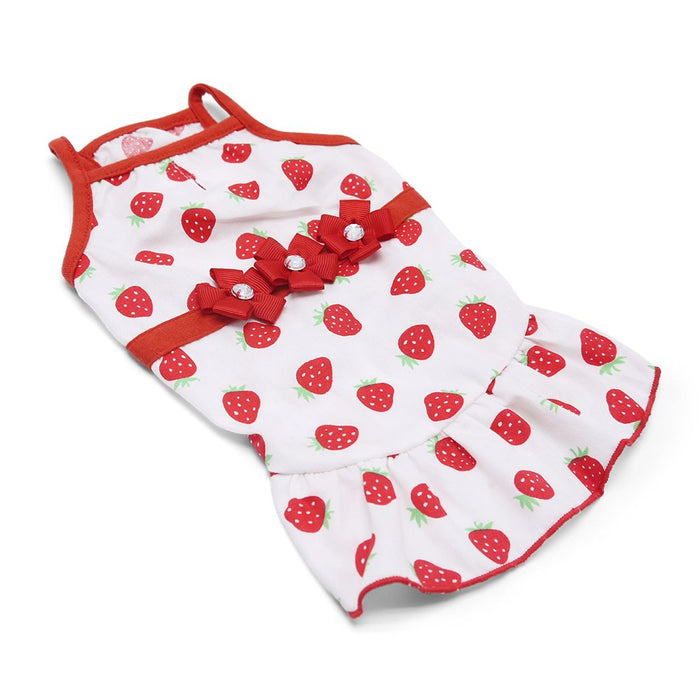 Strawberry Dress - Posh Puppy Boutique