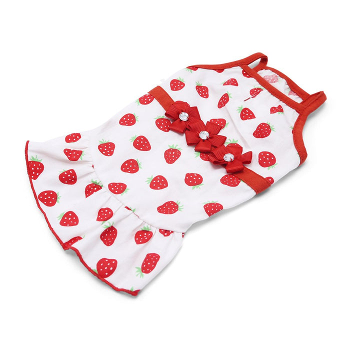 Strawberry Dress - Posh Puppy Boutique