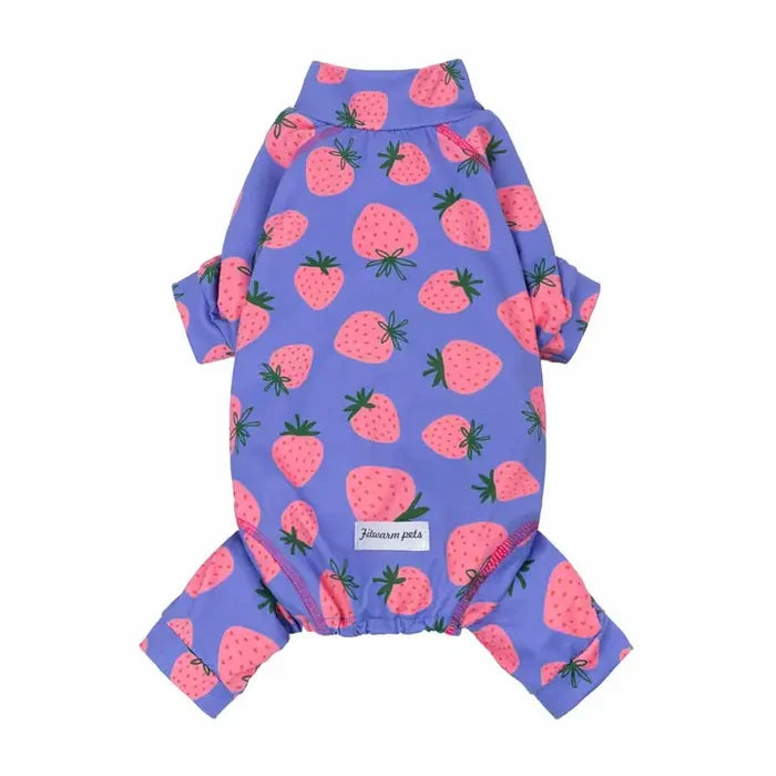 Strawberry Upf 50+ Dog Uv Protection Jumpsuit