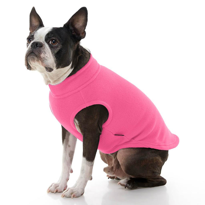 Stretch Fleece Vest For Small and Big Dogs in Pink