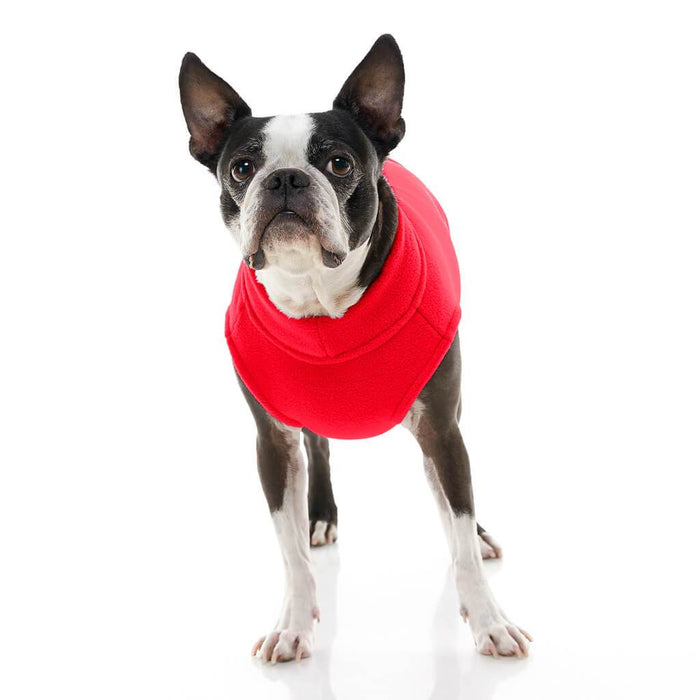 Stretch Fleece Vest For Small and Big Dogs in Red