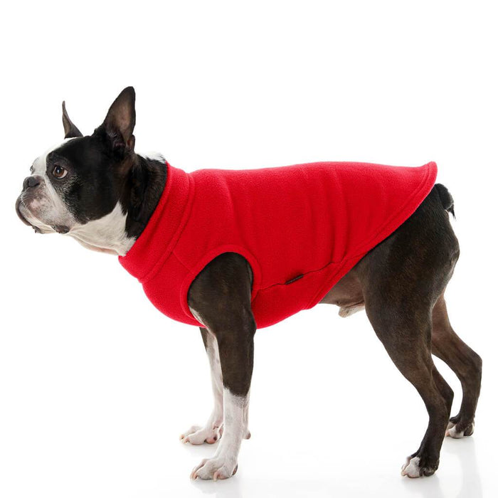 Stretch Fleece Vest For Small and Big Dogs in Red