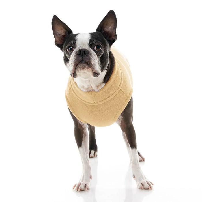 Stretch Fleece Vest For Small and Big Dogs in Sand