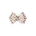 Susan Lanci Baby Cheetah & Rosewood Double Nouveau Bow Hair Bow