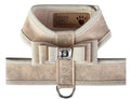 Susan Lanci Champa Glitzerati Really Big Bow Tinkie Harness with Champagne Trim - Posh Puppy Boutique