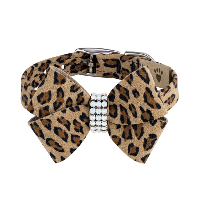 Susan Lanci Cheetah Pearl Giltmore Nouveau Bow Collar in Many Colors