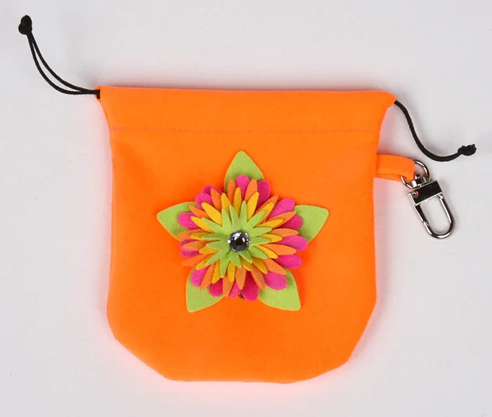 Susan Lanci Island Flower Collection Travel Pouch with Bowls in Many Colors