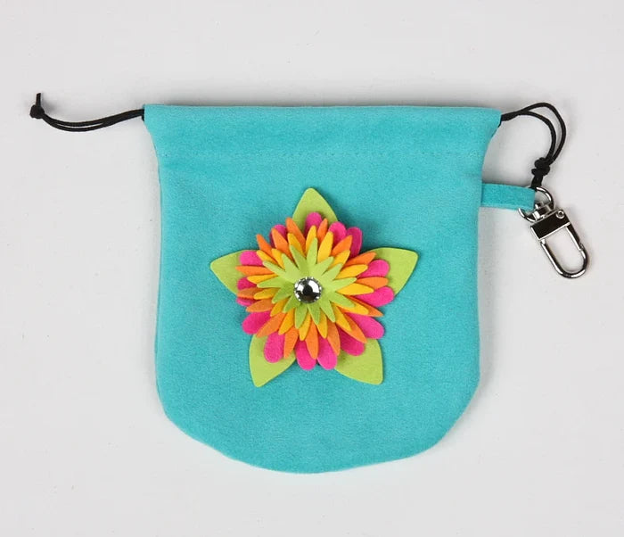 Susan Lanci Island Flower Collection Travel Pouch with Bowls in Many Colors