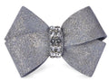 Susan Lanci Platinum Glitzerati Nouveau Bow Hair Bow - Posh Puppy Boutique