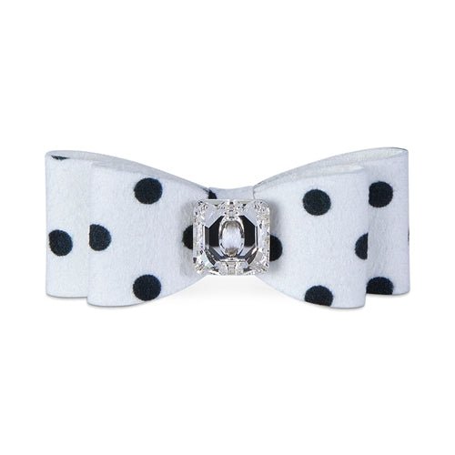 Susan Lanci Polka dot Big Bow Hair Bow - Posh Puppy Boutique