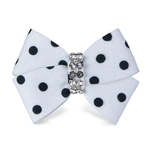 Susan Lanci Polka dot Nouveau Bow Hair Bow - Posh Puppy Boutique