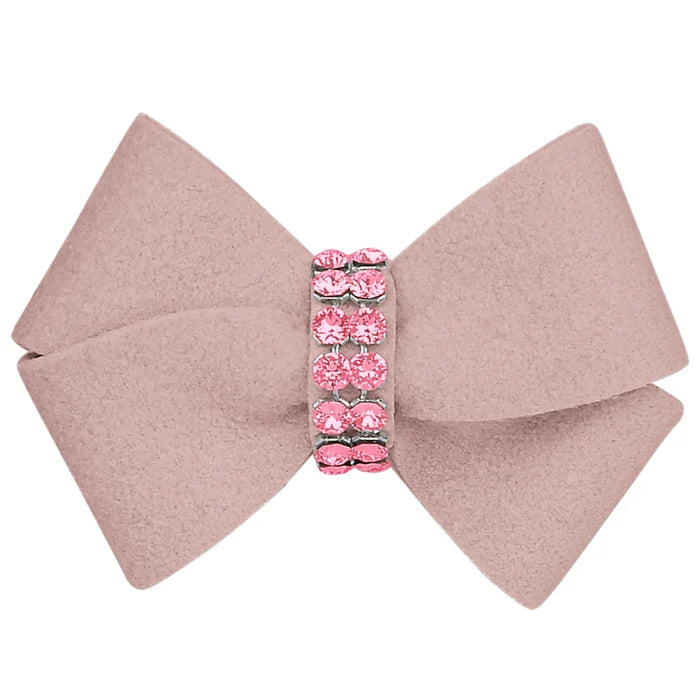 Susan Lanci Rosewood Nouveau Bow with Pink Giltmore Hair Bow