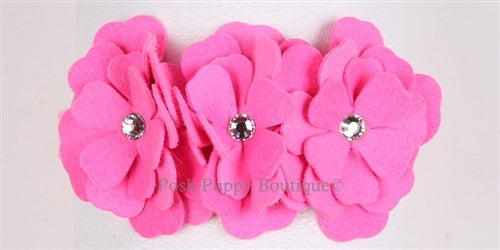 Susan Lanci Tinkie's Garden Ultrasuede Collar in Many Colors - Posh Puppy Boutique