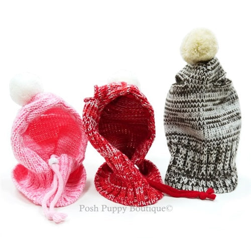 Sweater Hat- Pink - Posh Puppy Boutique