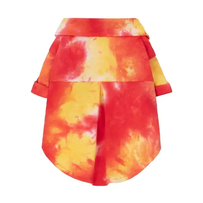 Tie Dye Dog Hawaiian Shirt