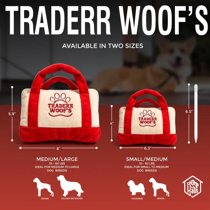 Traderr Woof’s Tote Bag Toy