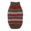 Tweed Stripe Turtleneck in Burgundy